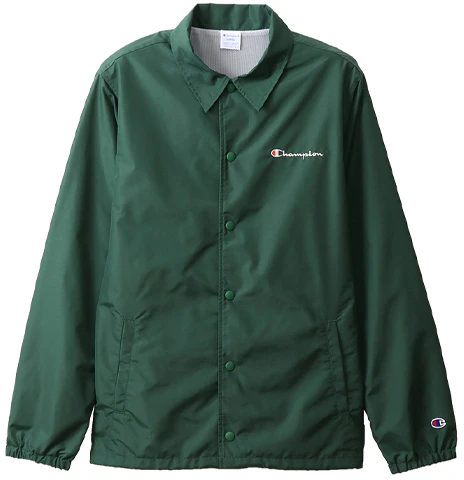 champion-script-logo-coach-jacket-green-japanese-edition-long-sleeve-c3-r601-570