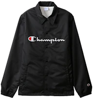 Champion Script Logo Coach Jacket Japanese Edition Black Men’s C3-R608-C090 Champion Script Logo Coach Jacket Japanese Edition Black Men’s C3-R608-C090