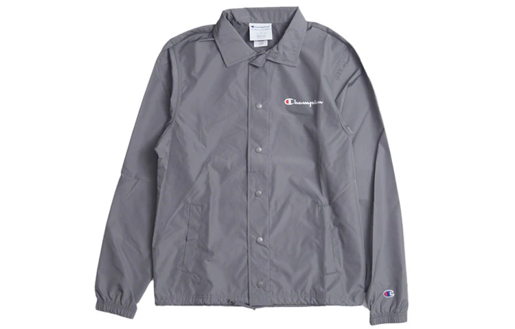 champion-script-logo-coach-jacket-lightweight-gray-unisex-us-version-c0126-bq