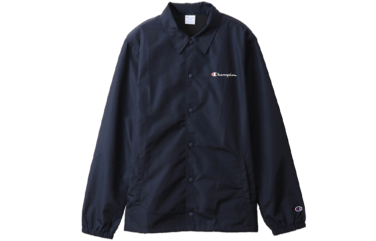 Champion Script Logo Coach Jacket Navy Blue - Japan Edition C3-R601-370