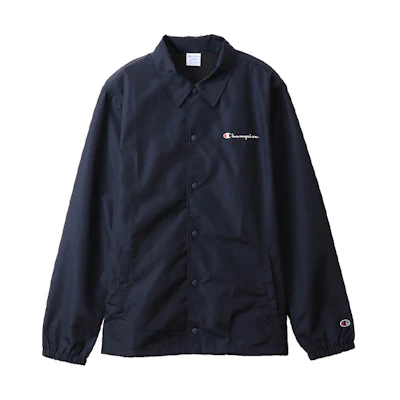 Champion Script Logo Coach Jacket Navy Blue - Japan Edition C3-R601-370