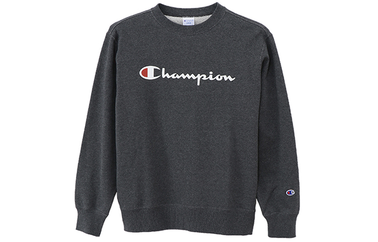 Champion Script Logo Crewneck Sweatshirt Japan Edition Unisex - Dark Grey C3-H004-089
