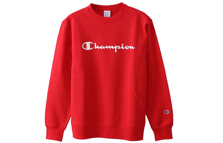 Champion Script Logo Crewneck Sweatshirt Japan Edition Unisex Red C3-H004RED