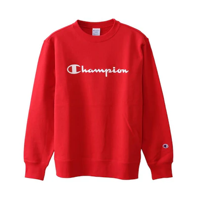 Champion Script Logo Crewneck Sweatshirt Japan Edition Unisex Red C3-H004RED