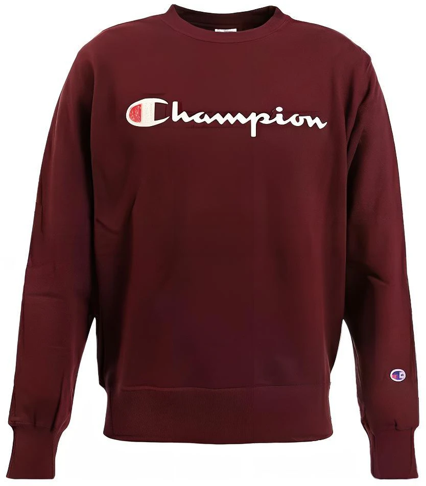 champion-script-logo-crewneck-sweatshirt-japan-unisex-maroon-colorway-c3-h004