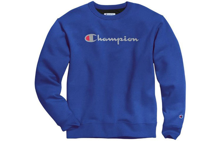 Champion Script Logo Crewneck Sweatshirt Unisex Blue - US Version GF88H-Y06794-BU