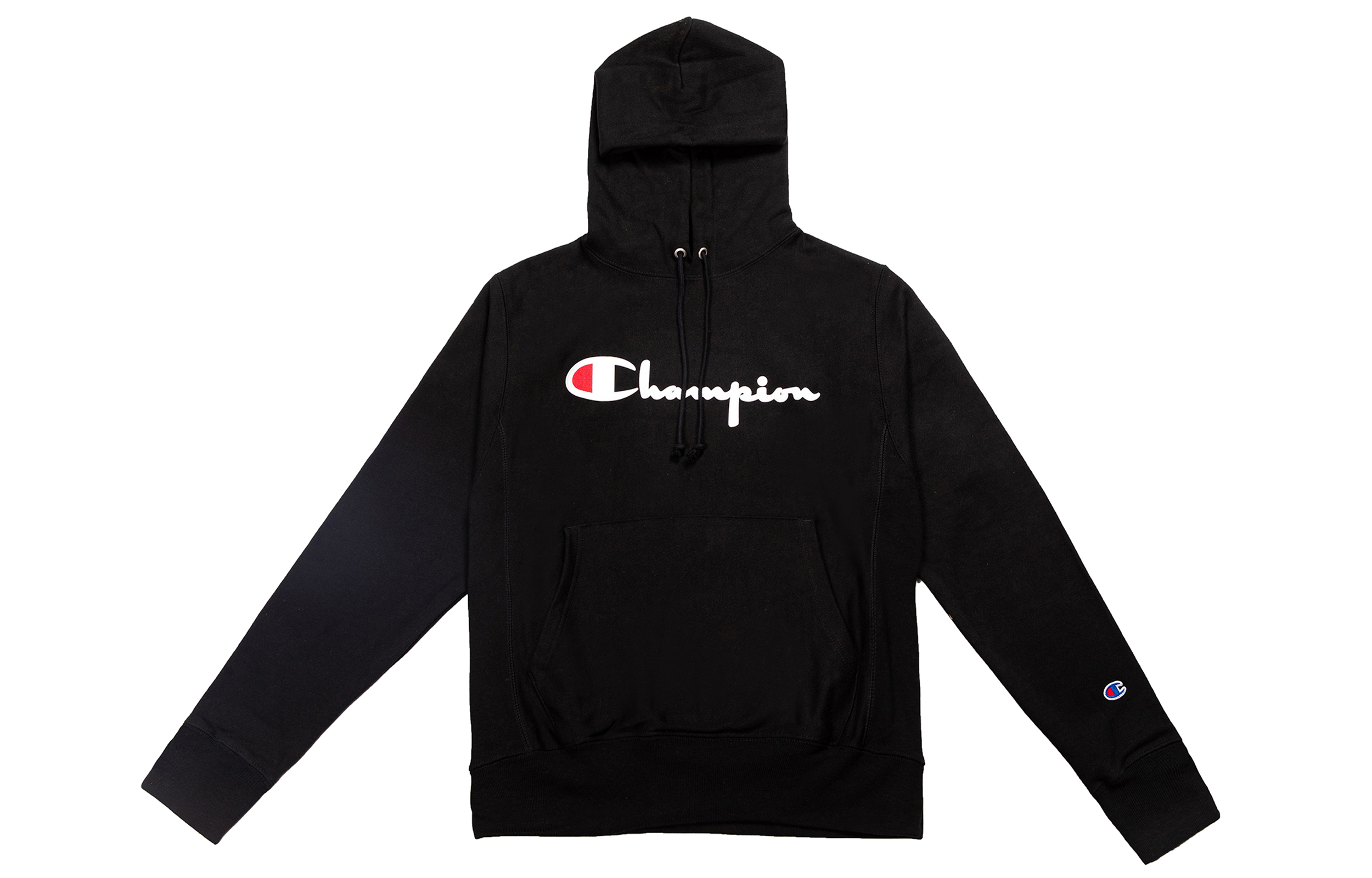 Champion Script Logo Fleece Hoodie Black (Unisex US Edition) GF68-Y08069-BKC