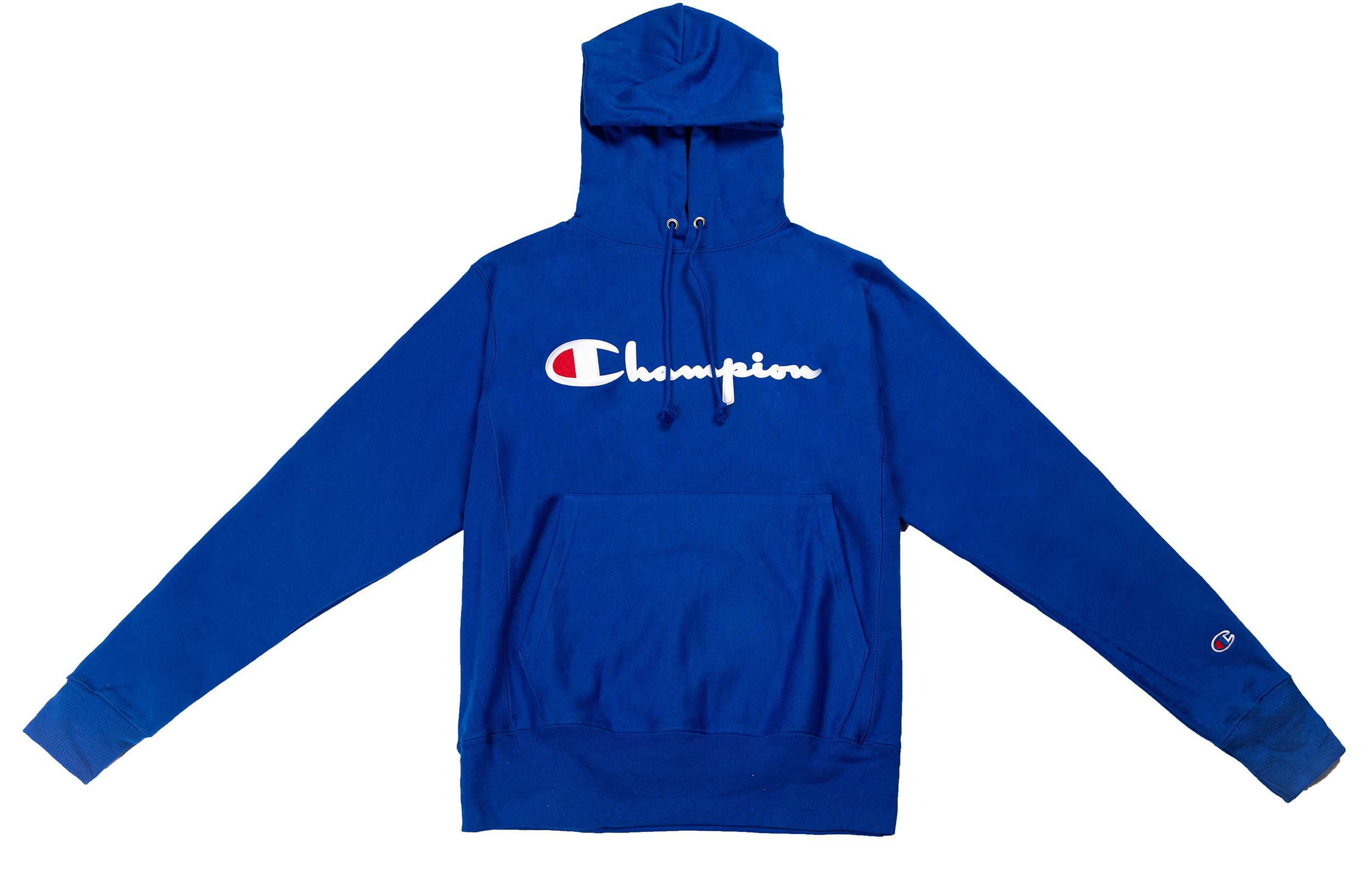 Champion Script Logo Fleece Hoodie Blue Winter Unisex US Version GF68-Y08069-5EC
