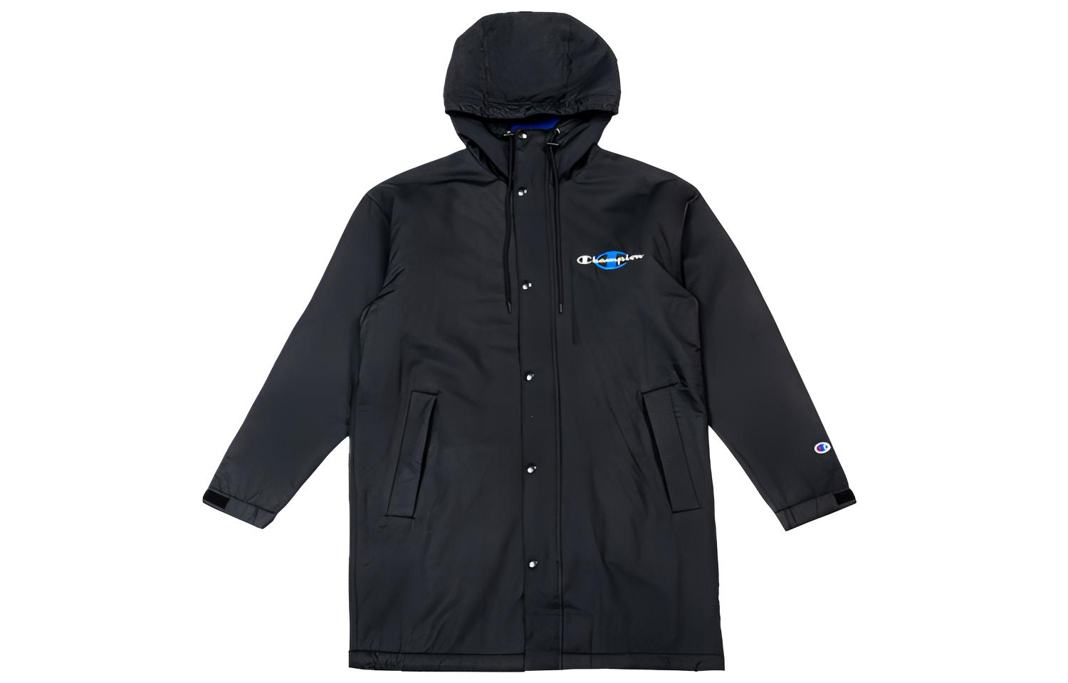 Champion Script Logo Fleece Jacket Japan Edition Unisex Black C3-S605-M201