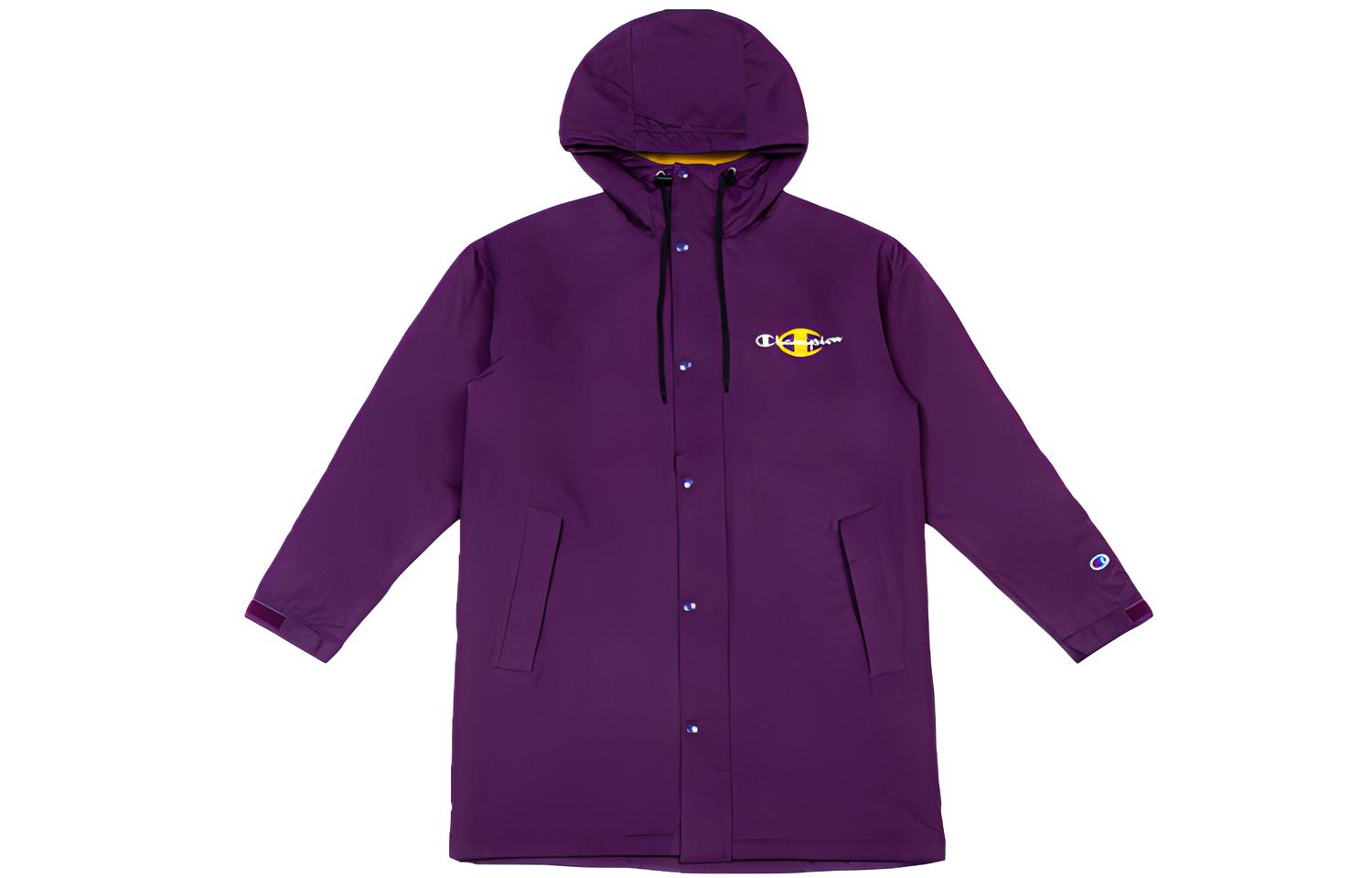 Champion Script Logo Fleece Jacket Japan Edition Unisex Purple C3-S605-M901