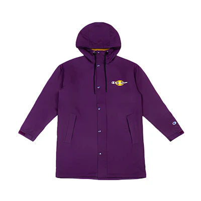 Champion Script Logo Fleece Jacket Japan Edition Unisex Purple C3-S605-M901