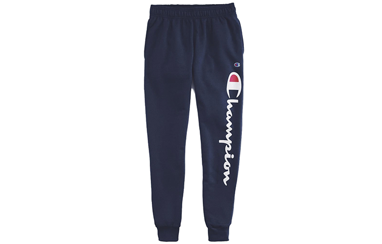 Champion Script Logo Fleece Joggers Navy Unisex (US Edition). GF22H-Y07234-NYC