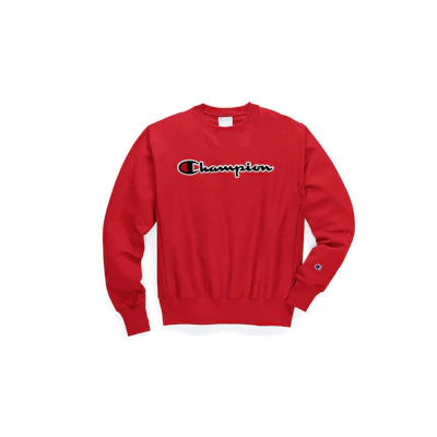 Champion Script Logo Fleece Pullover Hoodie Red (Unisex US Edition) GF70-Y07470-2WC