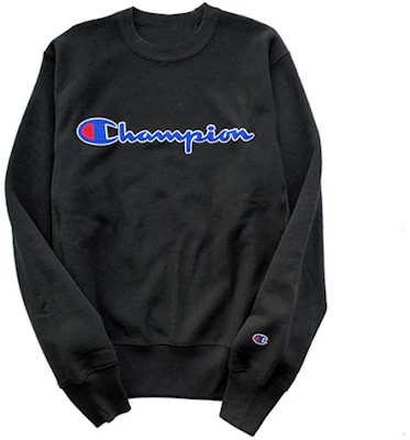 Champion Script Logo Sweater Fleece Hitam Unisex - Edisi Musim Dingin GF70-Y07471-BKC Buy Champion Script Logo Sweater Fleece Hitam Unisex - Edisi Musim Dingin GF70-Y07471-BKC