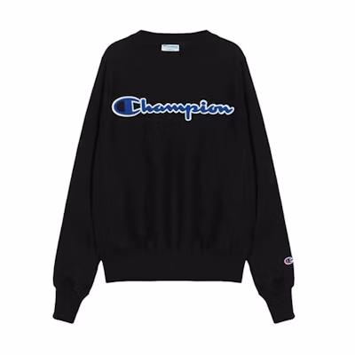 Champion Script Logo Hoodie Black (US Version) - GF70-Y07731-BKC