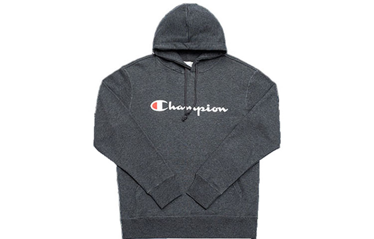 Champion Script Logo Hoodie Japan Edition Unisex Grey C3-Q102-C089
