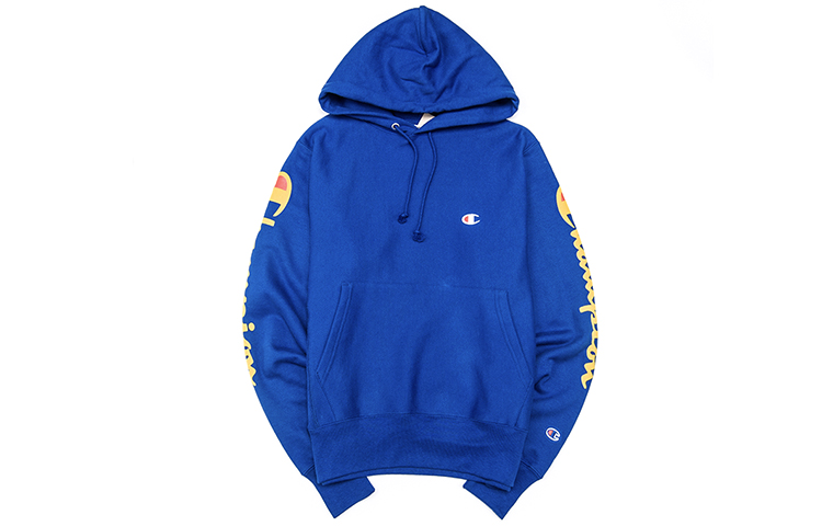 Champion Script Logo Hoodie Navy Blue Unisex US Edition GF68-Y07985-5EC