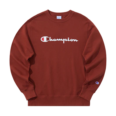 Champion Script Logo Lightweight Crewneck Pullover Sweatshirt Unisex C3-Q002-1
