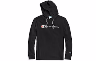Champion Script Logo Lightweight Pullover Sweatshirt Unisex Black (US Version) T4177-003 Champion Script Logo Lightweight Pullover Sweatshirt Unisex Black (US Version) T4177-003
