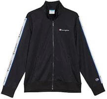 Champion Script Logo Long Sleeve Track Jacket Black - Unisex Edition (US Version) V3391-550519-HHT Champion Script Logo Long Sleeve Track Jacket Black - Unisex Edition (US Version) V3391-550519-HHT