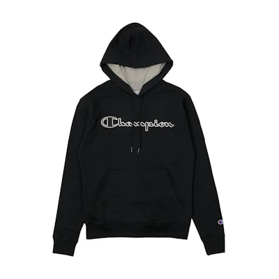 Champion Script Logo Patch Pullover Hoodie Unisex USA Edition Fleece-Lined GF89H-Y07974