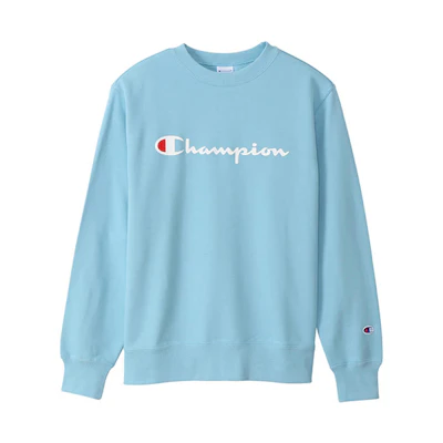 Champion Script Logo Printed Pullover Hoodie Japan Edition Unisex Navy Blue C3-Q002-480