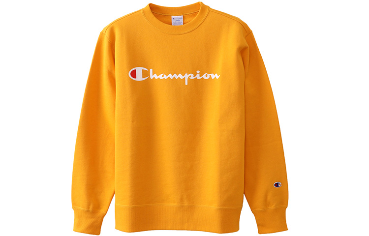 Champion Script Logo Pullover Hoodie Japan Edition Unisex Yellow C3-H004YELLOW