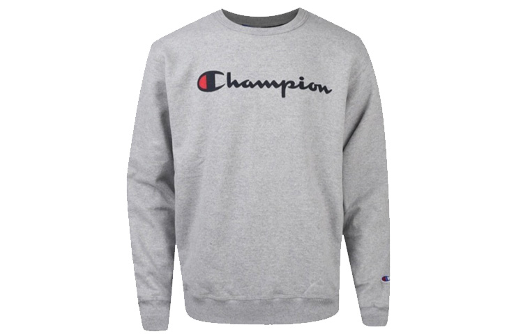 Champion Script Logo Sweatshirt Light Gray ( US Version) GF88H-Y06794-1IC