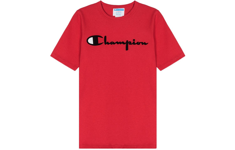 Champion Script Logo T-Shirt Red (Unisex US Edition) GT19-2