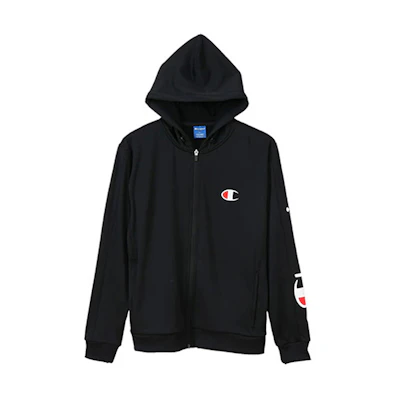 Champion Script Logo Zip-Up Hoodie Jacket Unisex C3-PS110