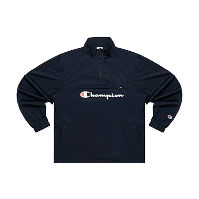 Champion Script Logo Zip-Up Jacket Japan Edition Unisex - Navy Blue C3-SG601-M603