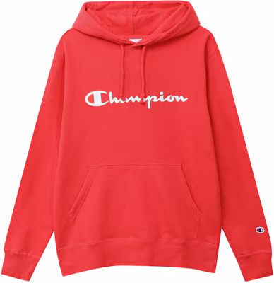 Champion 字母標誌紅色連帽衫 日本版 男女款 C3-J117RED Buy Champion 字母標誌紅色連帽衫 日本版 男女款 C3-J117RED