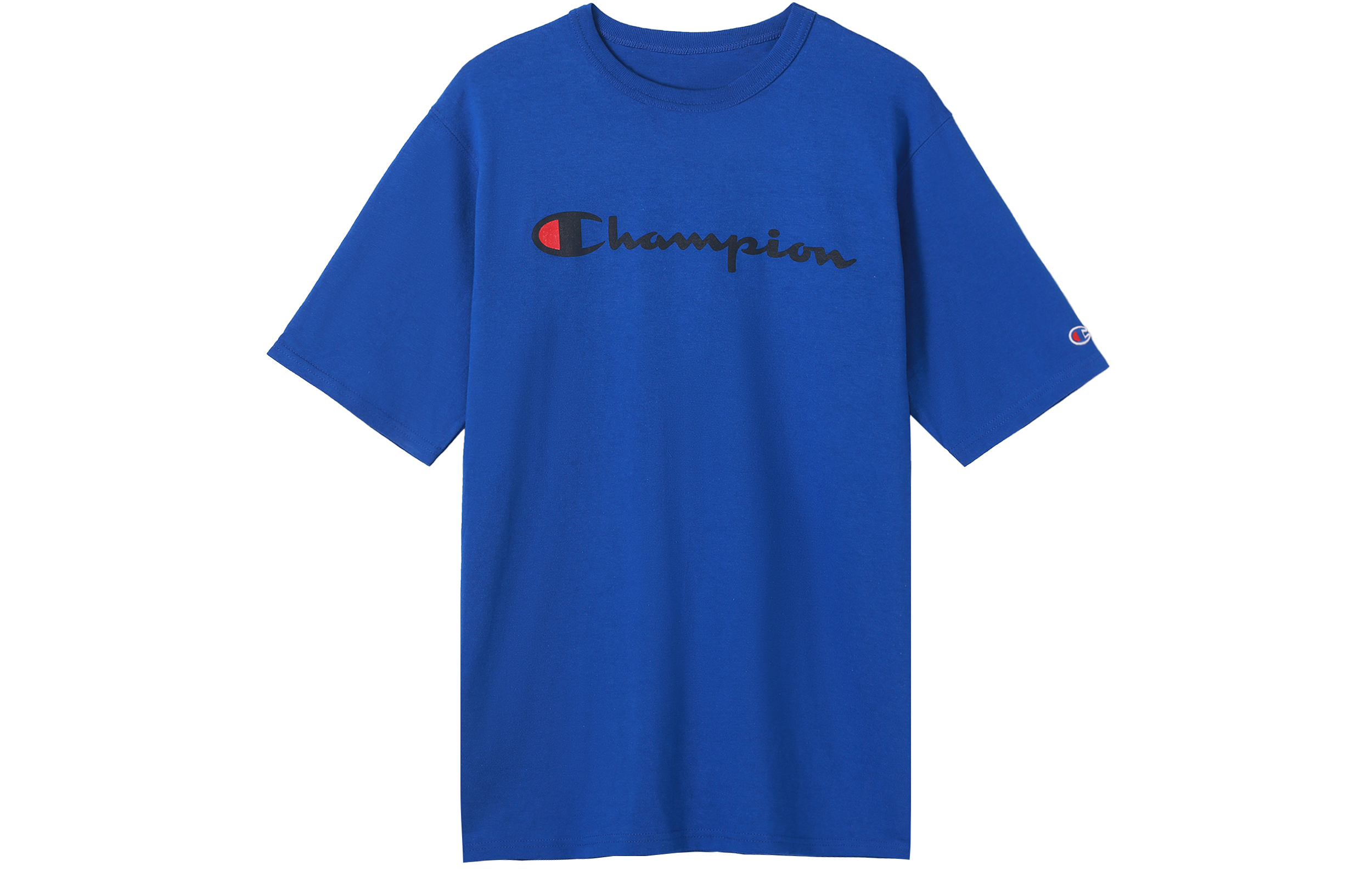 Champion Short Sleeve T-Shirt Unisex U.S. Version - Royal Blue. GT19-3