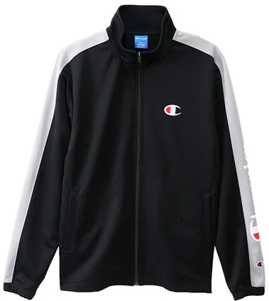 champion-side-sleeve-script-logo-zip-up-jacket-japan-edition-unisex-black-grey-c3-mse-01-black