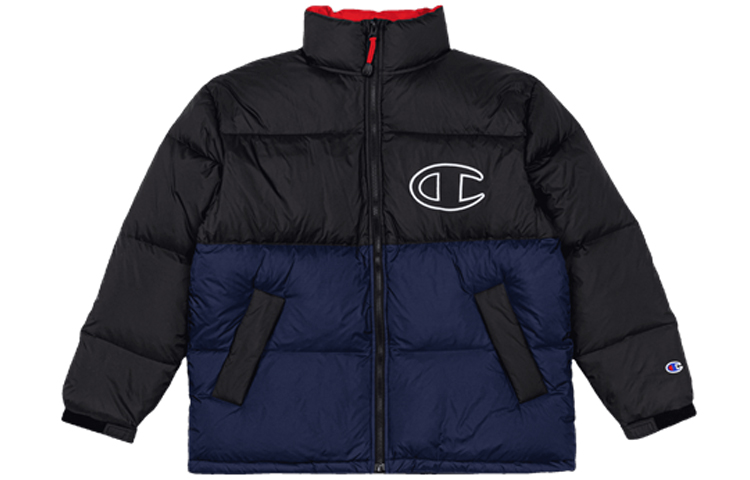 Champion Simple Color Block Down Jacket - Black C3-S607-M250