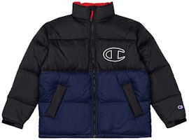 Champion Simple Color Block Down Jacket - Black C3-S607-M250 Champion Simple Color Block Down Jacket - Black C3-S607-M250