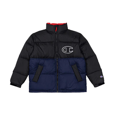 Champion Simple Color Block Down Jacket - Black C3-S607-M250