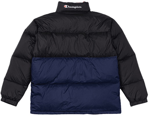 チャンピオン シンプルカラー ブロックダウンジャケット - ブラック C3-S607-M250 Lookbook チャンピオン シンプルカラー ブロックダウンジャケット - ブラック C3-S607-M250