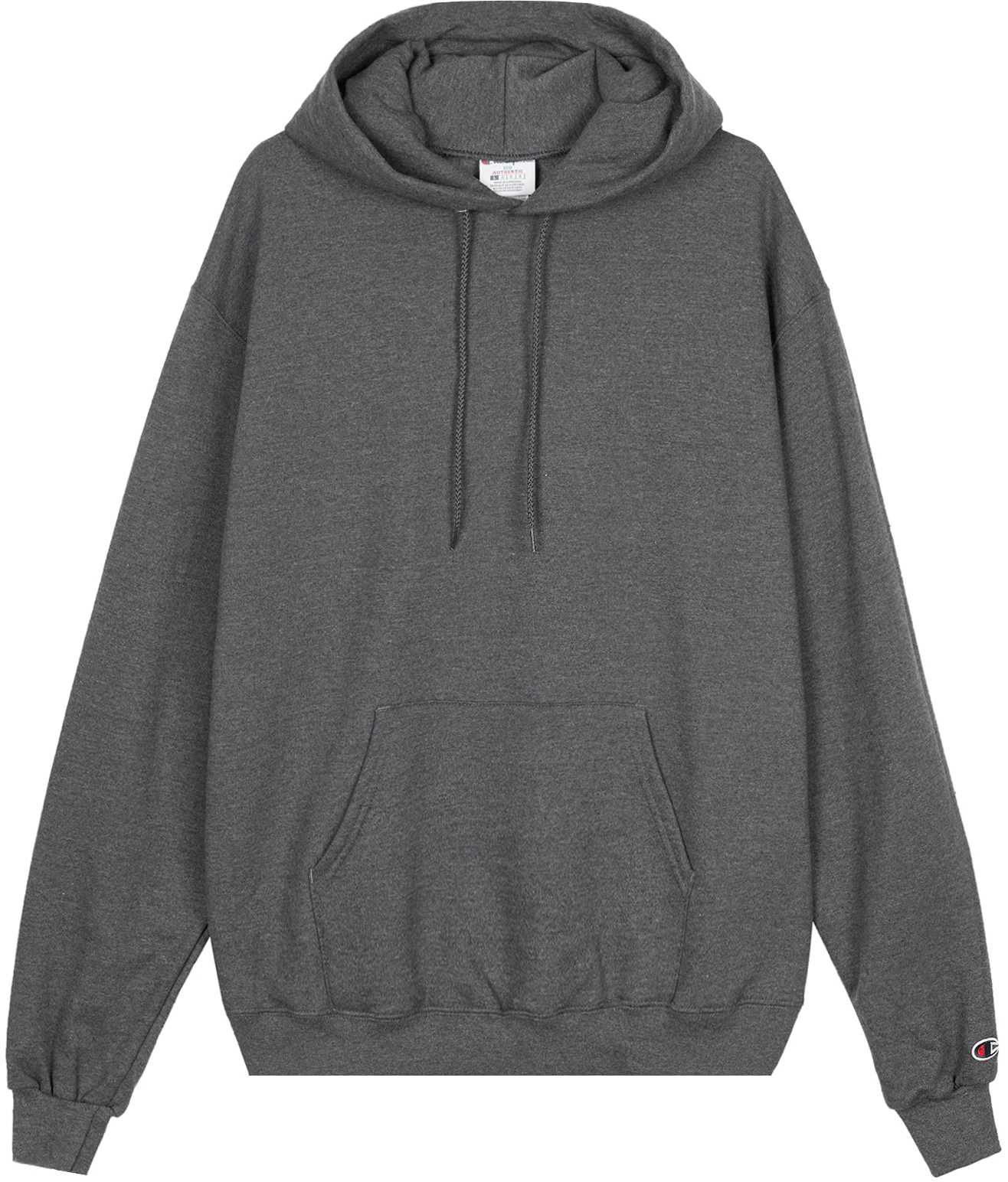 champion-single-logo-cuff-sweatshirt-fleece-pullover-unisex-dark-gray-us-version-s700-hl