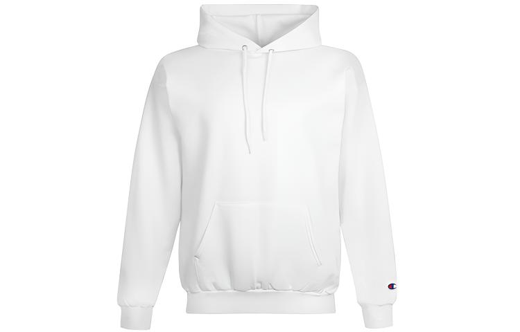 Champion Single Logo Cuffed Fleece Sweatshirt White (Unisex US Version) S700-WH