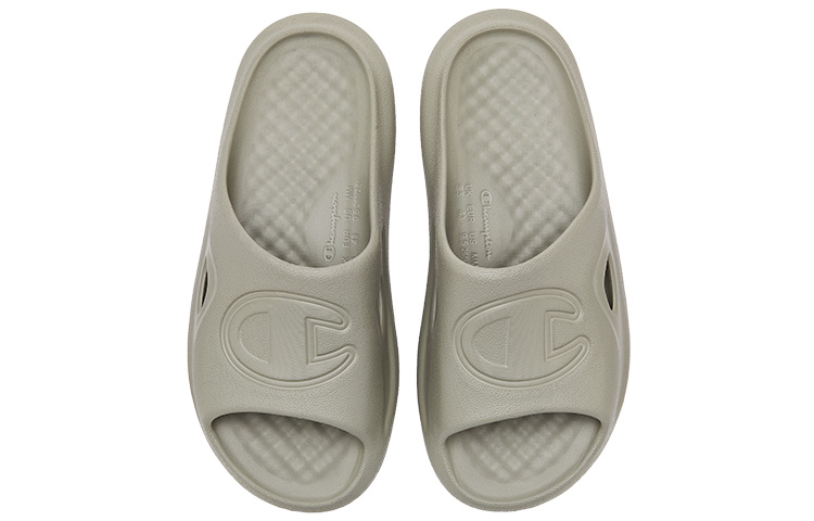 Lookbook 冠军 Slide Flow 1 '苔绿色' 拖鞋 U2BFASM09N1