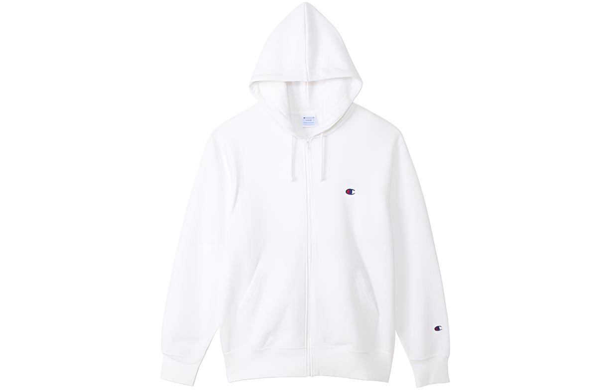 Champion Small C-Logo Zip-Up Hoodie Japan Edition Unisex White C3-Q103-010
