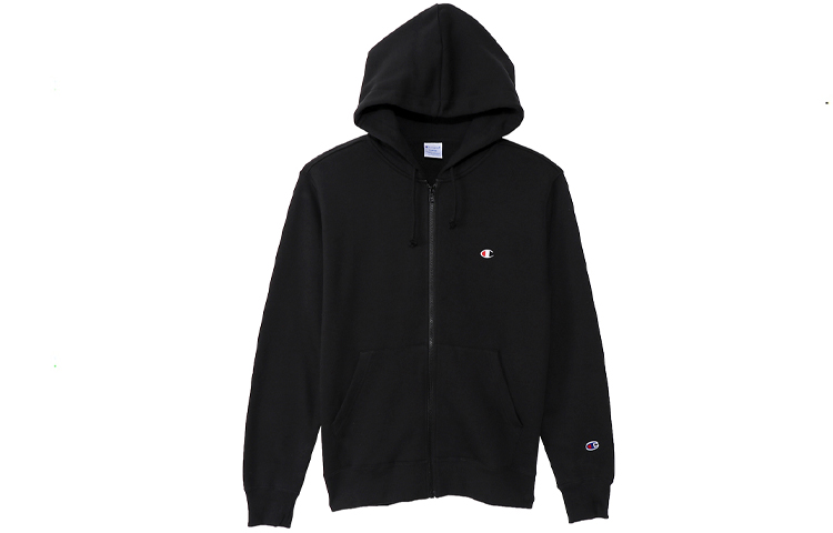 Champion Small C-Logo Zip Hoodie Japan Edition Unisex - Black C3-Q103-090