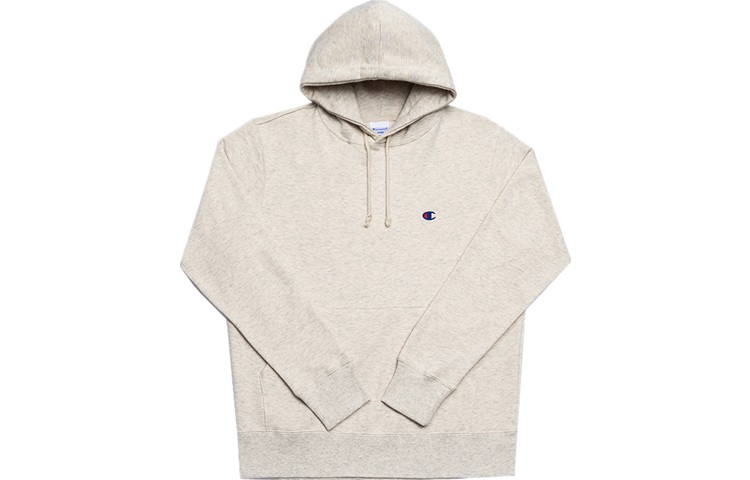 Champion Small C Embroidered Logo Oversized Sweatshirt Japan Unisex Oatmeal White C3-Q101-C810