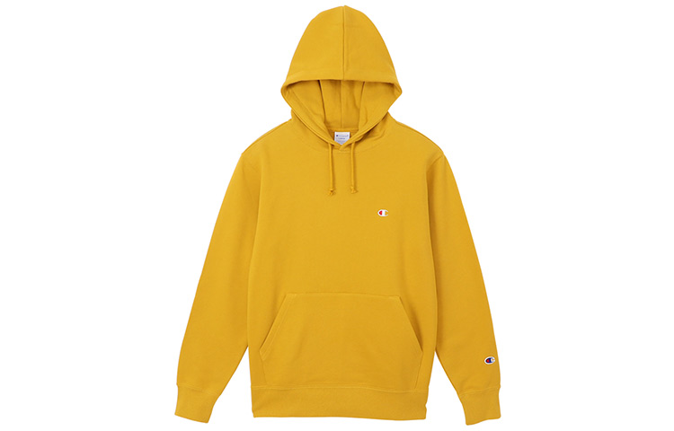 Champion Small C Logo Embroidered Hoodie Japanese Edition Unisex Yellow C3-Q101-750
