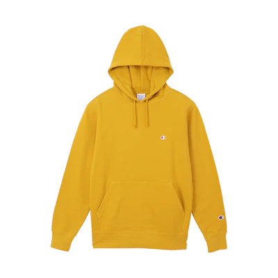 Champion Small C Logo Embroidered Hoodie Japanese Edition Unisex Yellow C3-Q101-750