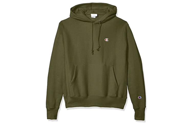 Champion Small C Logo Embroidered Pullover Hoodie Unisex Army Green GF68-Y06145-GRE