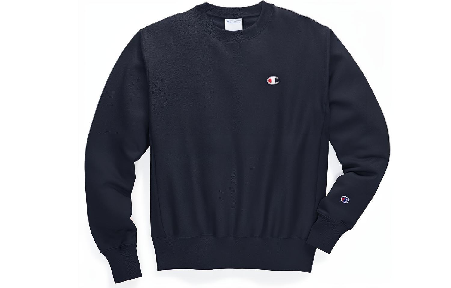 Champion Small C Pullover Fleece Sweatshirt Navy Unisex Couples Style (US Version) GF70-Y06145-NYC