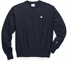 Champion Small C Pullover Fleece Sweatshirt Navy Unisex Couples Style (US Version) GF70-Y06145-NYC Champion Small C Pullover Fleece Sweatshirt Navy Unisex Couples Style (US Version) GF70-Y06145-NYC