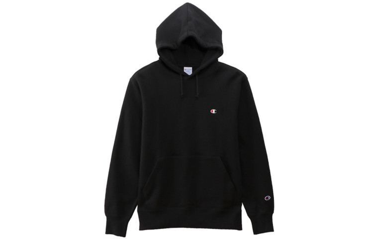 Champion Small Logo Embroidered Pullover Sweatshirt Japan Unisex Black C3-C118BLACK